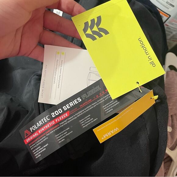 NWT All In Motion Black Plus Size Cold Weather Fleece Jacket - Picture 4 of 5